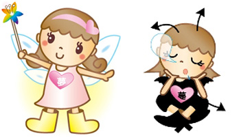 キャラクター ユメッコ&ユメミ